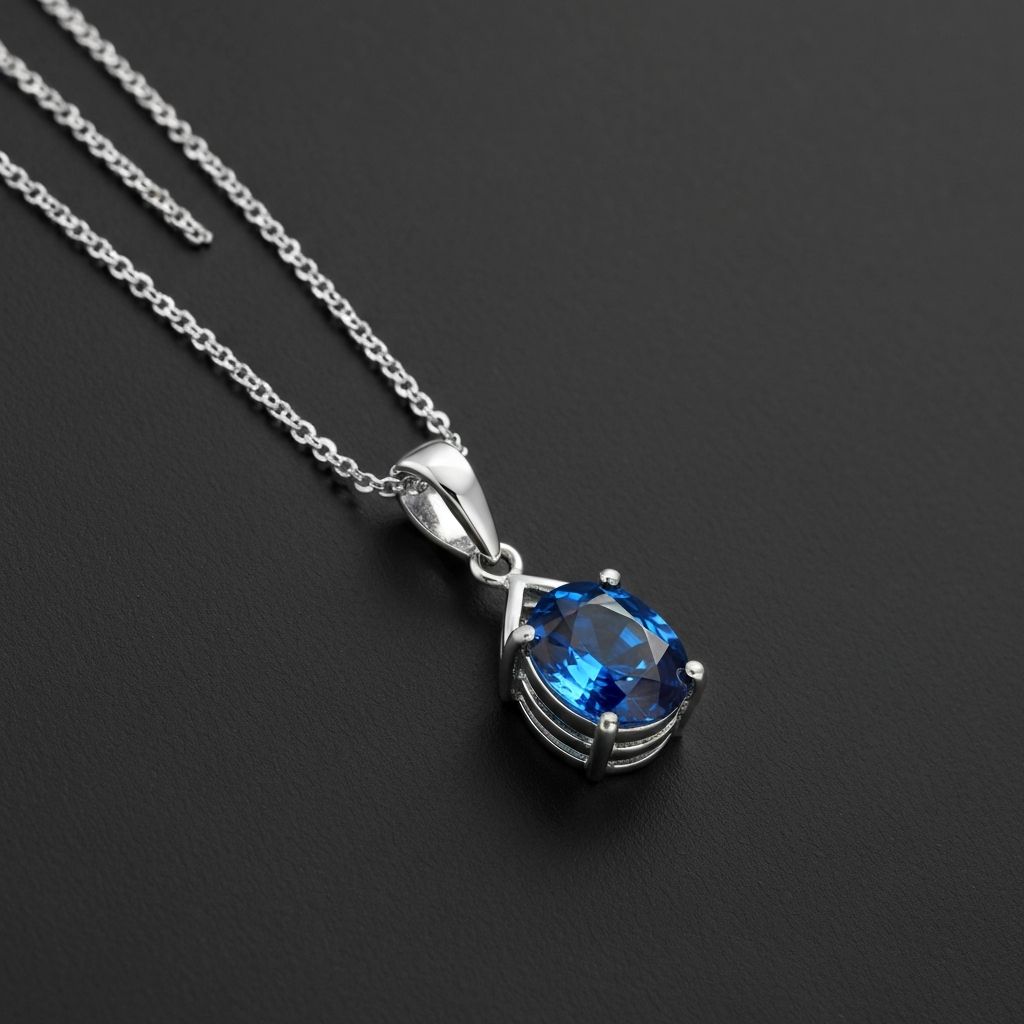 Sapphire Pendant Necklace